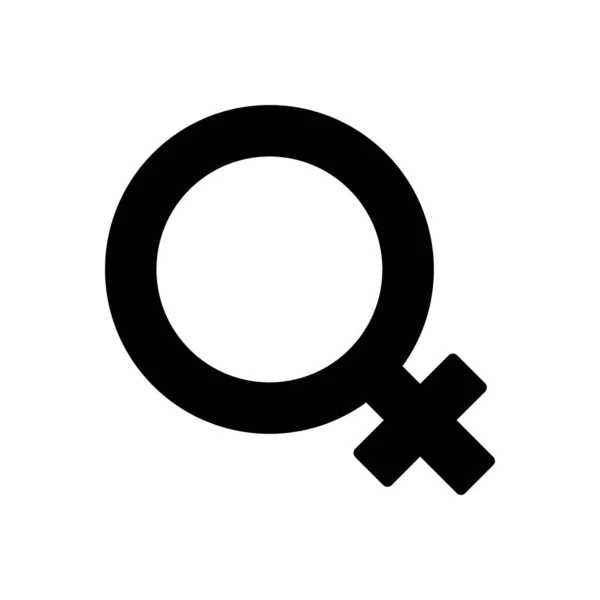 Гендерний Вектор Гліф Плоский Значок — стоковий вектор