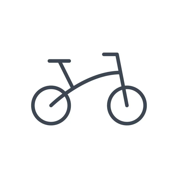 Fahrrad Vektor Glyphen Symbol — Stockvektor