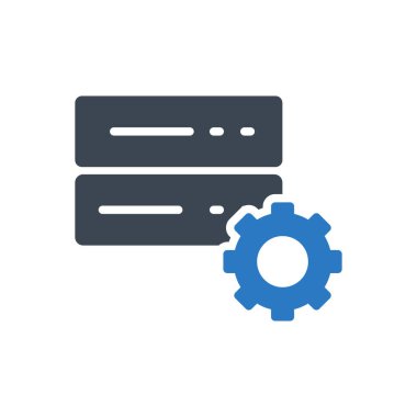 veritabanı vektör renk simgesi