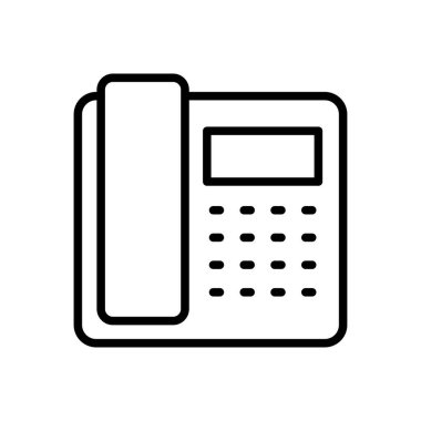 Sabit hat vektörü ince çizgi simgesi