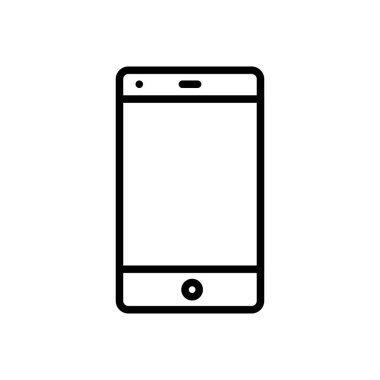 telefon vektörü ince çizgi simgesi