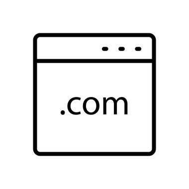 .com vektör ince çizgi simgesi