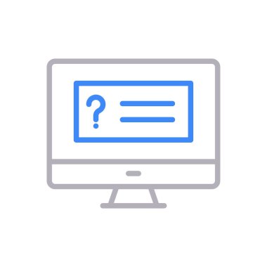 yardımcı vektör renk çizgisi simgesi