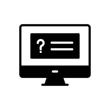 yardımcı vektör glyph düz simgesi