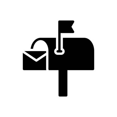 zarf vektör düz simgesi