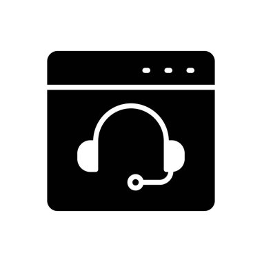 servis vektörü düz simgesi