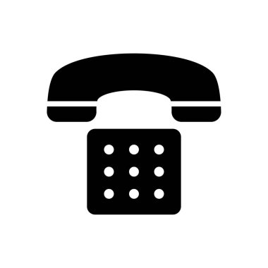 telefon vektörü simgesi düz simgesi