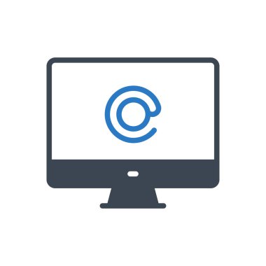 adres vektör renk simgesi