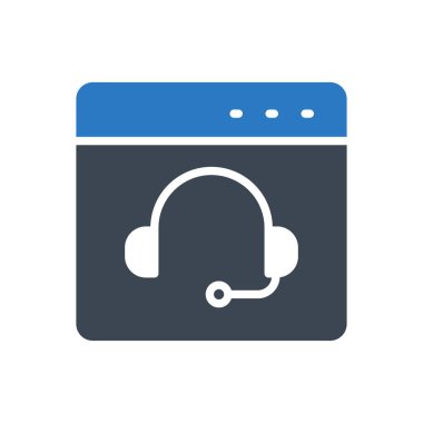 servis vektörü renk simgesi