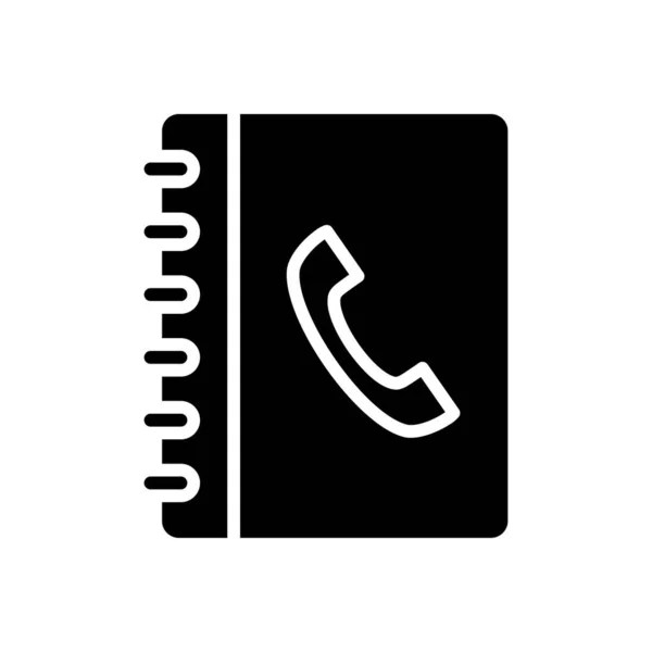 Telefon Buo Vektor Glyphen Flache Ikone — Stockvektor
