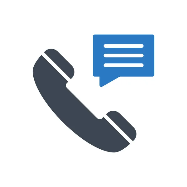 Telefoon Vector Glyph Kleur Pictogram — Stockvector