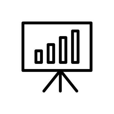 tahta vektörü ince çizgi simgesi