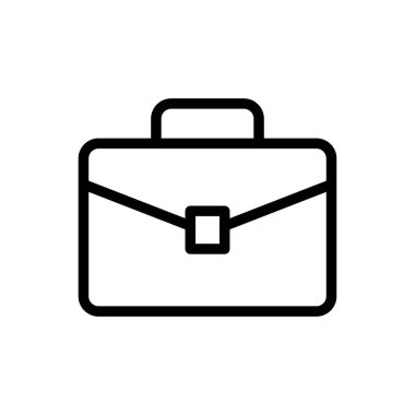 görev vektörü ince çizgi simgesi