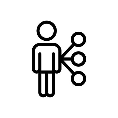 grup vektörü ince çizgi simgesi