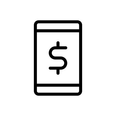 çevrimiçi vektör ince çizgi simgesi