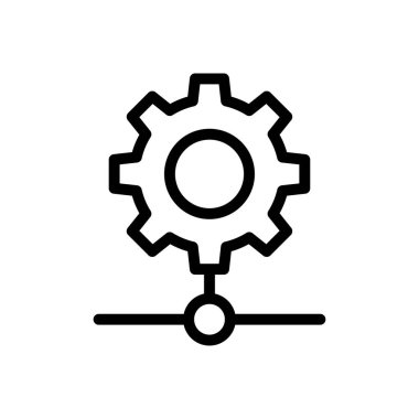 bağlantı vektörü ince çizgi simgesi