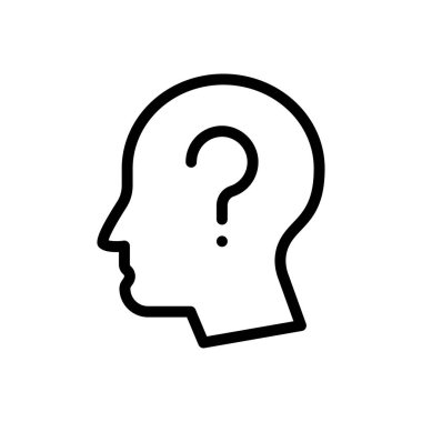 yardımcı vektör ince çizgi simgesi