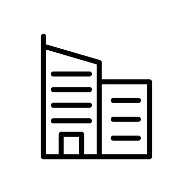 ofis vektörü ince çizgi simgesi