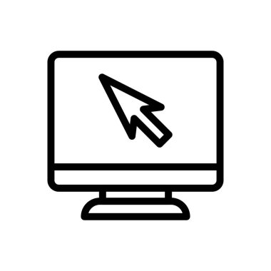 Vektör ince çizgi simgesine tıklayın