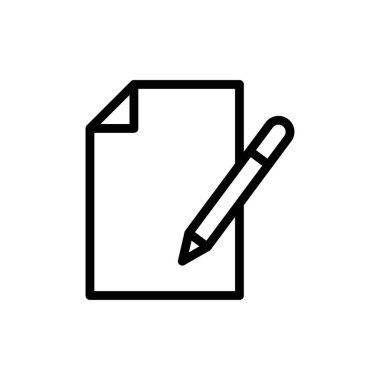 dosya vektörü ince çizgi simgesi