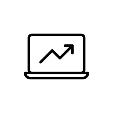 grafik vektörü ince çizgi simgesi