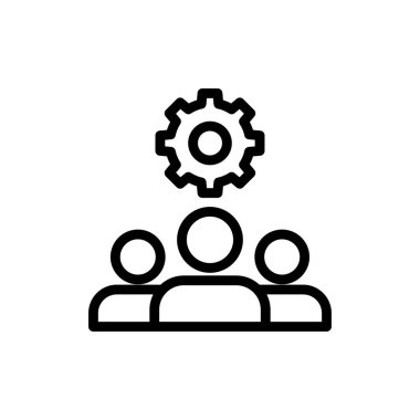 takım vektör ince çizgi simgesi