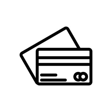 kart vektörü ince çizgi simgesi