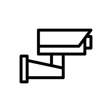 kamera vektörü ince çizgi simgesi