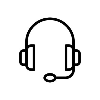 servis vektörü ince çizgi simgesi