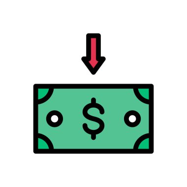 para vektörü düz renk simgesi