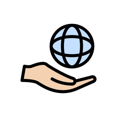 bakım vektörü düz renk simgesi