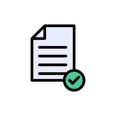 seçili vektör düz renk simgesi