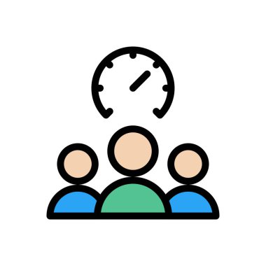 takım vektörü düz renk simgesi