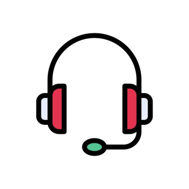 servis vektörü düz renk simgesi