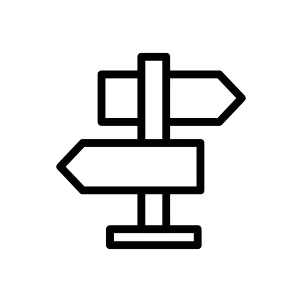 Board Vektor Thin Line Symbol — Stockvektor