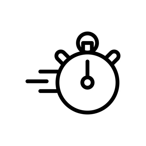 Timer Vektor Thin Line Symbol — Stockvektor