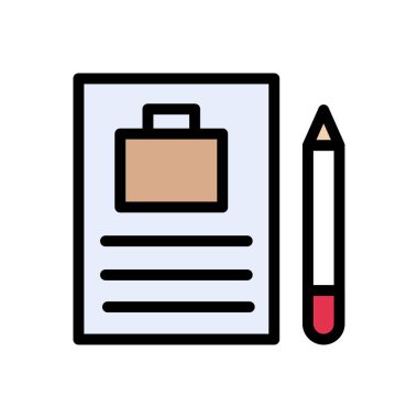 kontrat vektör düz renk simgesi