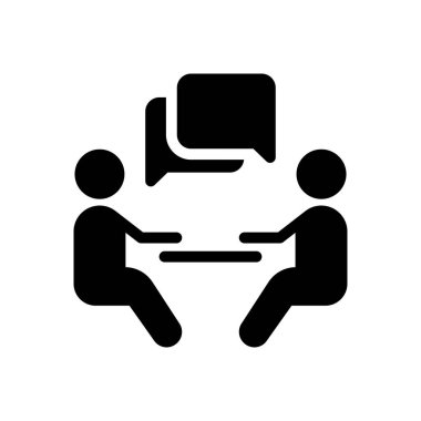 Konferans vektörü düz simgesi