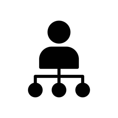 ağ vektörü düz simgesi