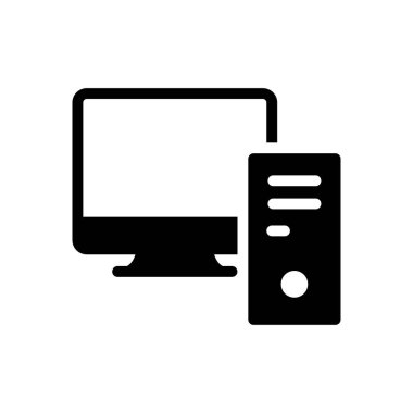 PC vektör düz simge