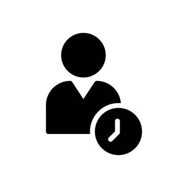 çalışanın vektör simgesi düz simge