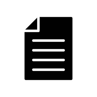 belge vektörü düz simge