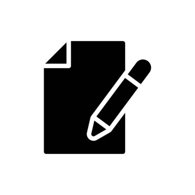 dosya vektörü glyph düz simgesi