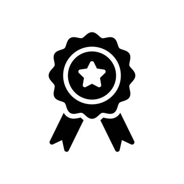 Rozet vektör düz simgesi