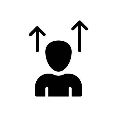 profil vektörü düz simgesi