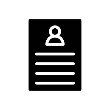 CV vektör düz simge