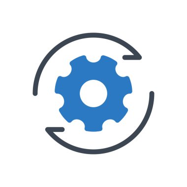 yönetim vektörü renk simgesi