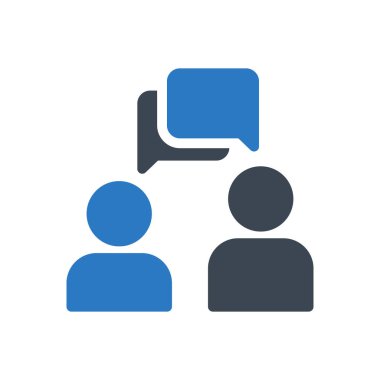 toplantı vektör renk simgesi