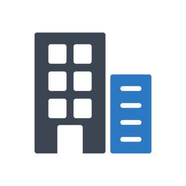 ofis vektörü renk simgesi