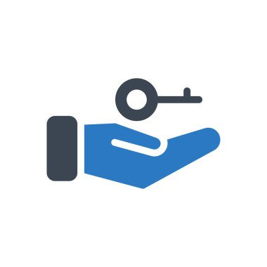 vektör kabartma renk simgesini kilitle